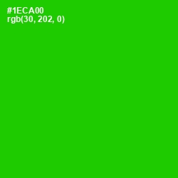 #1ECA00 - Green Color Image