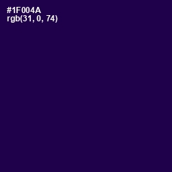 #1F004A - Tolopea Color Image