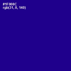 #1F008C - Ultramarine Color Image