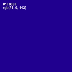 #1F008F - Ultramarine Color Image