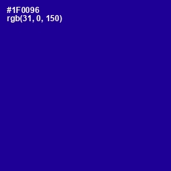 #1F0096 - Ultramarine Color Image