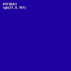 #1F00A1 - Ultramarine Color Image