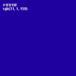 #1F019F - Ultramarine Color Image