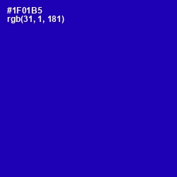 #1F01B5 - Ultramarine Color Image