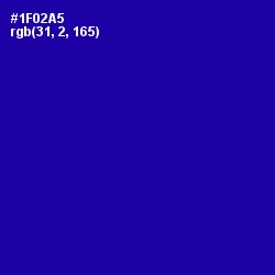 #1F02A5 - Ultramarine Color Image