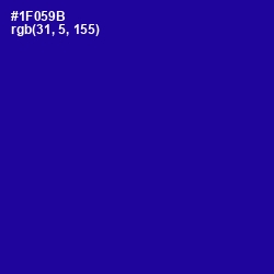 #1F059B - Ultramarine Color Image