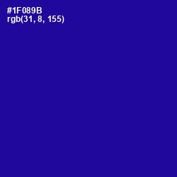 #1F089B - Ultramarine Color Image