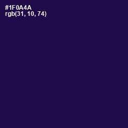#1F0A4A - Tolopea Color Image