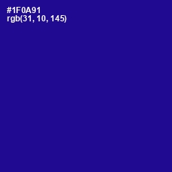 #1F0A91 - Ultramarine Color Image