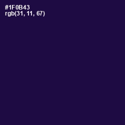 #1F0B43 - Tolopea Color Image