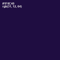#1F0C40 - Tolopea Color Image