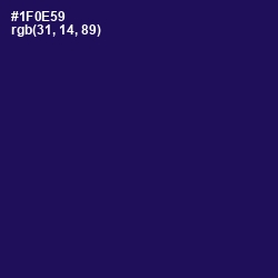 #1F0E59 - Bunting Color Image