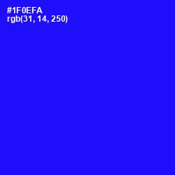 #1F0EFA - Blue Color Image