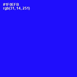#1F0EFB - Blue Color Image