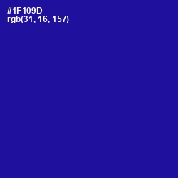 #1F109D - Ultramarine Color Image