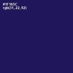 #1F165C - Bunting Color Image