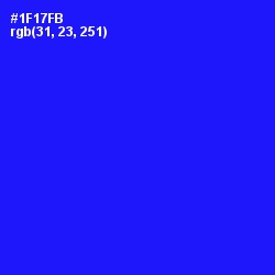 #1F17FB - Blue Color Image