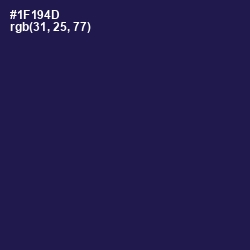 #1F194D - Bunting Color Image