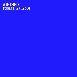#1F1BFD - Blue Color Image