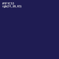 #1F1C53 - Bunting Color Image