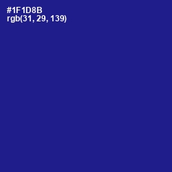 #1F1D8B - Ultramarine Color Image