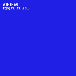 #1F1FE6 - Blue Color Image