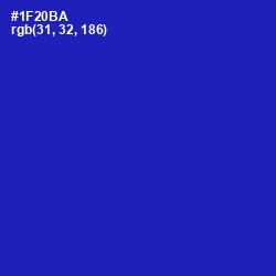 #1F20BA - Persian Blue Color Image