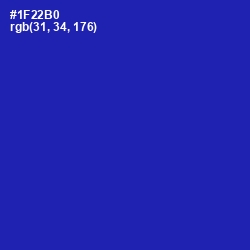 #1F22B0 - Persian Blue Color Image