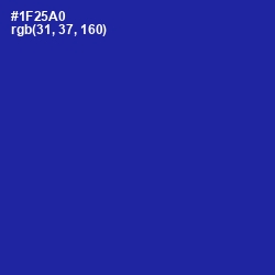 #1F25A0 - International Klein Blue Color Image