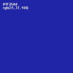 #1F25A6 - Persian Blue Color Image