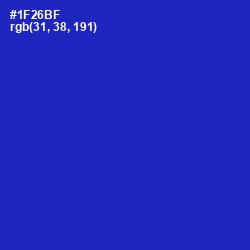 #1F26BF - Persian Blue Color Image