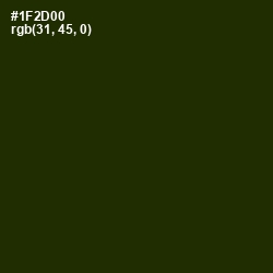 #1F2D00 - Deep Forest Green Color Image