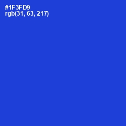 #1F3FD9 - Dark Blue Color Image