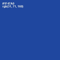 #1F47A0 - Tory Blue Color Image