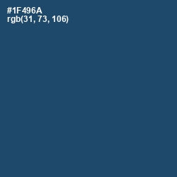 #1F496A - Chathams Blue Color Image