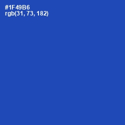 #1F49B6 - Tory Blue Color Image