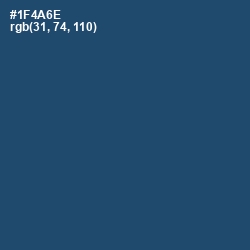 #1F4A6E - Chathams Blue Color Image