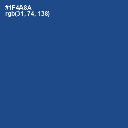 #1F4A8A - Congress Blue Color Image