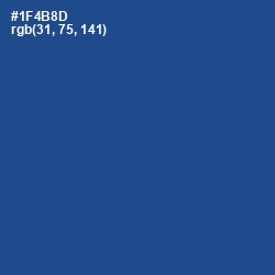 #1F4B8D - Congress Blue Color Image