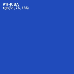 #1F4CBA - Tory Blue Color Image