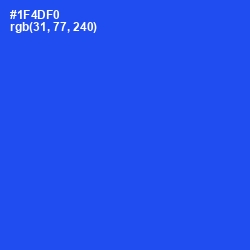 #1F4DF0 - Blue Ribbon Color Image