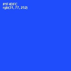 #1F4DFC - Blue Ribbon Color Image