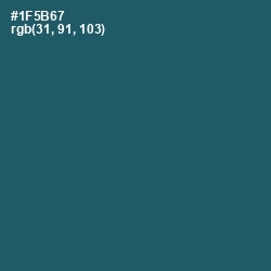 #1F5B67 - Blumine Color Image