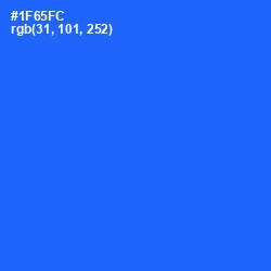 #1F65FC - Blue Ribbon Color Image