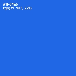 #1F67E5 - Blue Ribbon Color Image