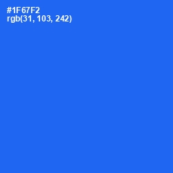 #1F67F2 - Blue Ribbon Color Image