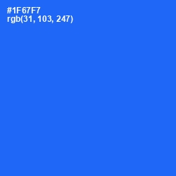 #1F67F7 - Blue Ribbon Color Image