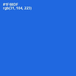 #1F68DF - Science Blue Color Image