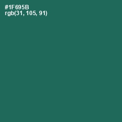 #1F695B - Green Pea Color Image