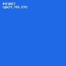 #1F69E7 - Blue Ribbon Color Image